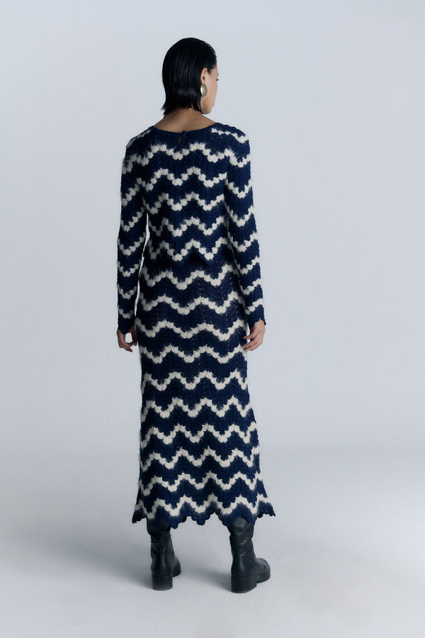 Escvdo SAFI TOP | BLUE / IVORY