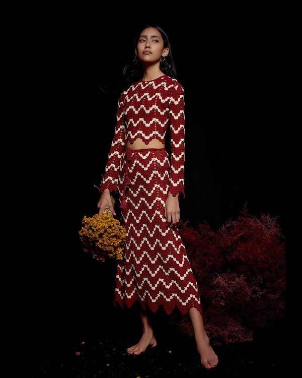 Escvdo SAFI TOP | BURGUNDY