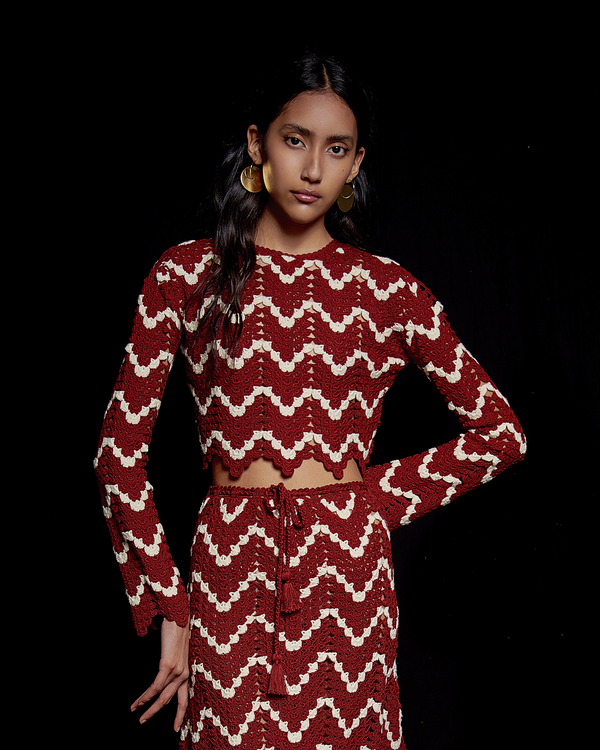 Escvdo SAFI TOP | BURGUNDY