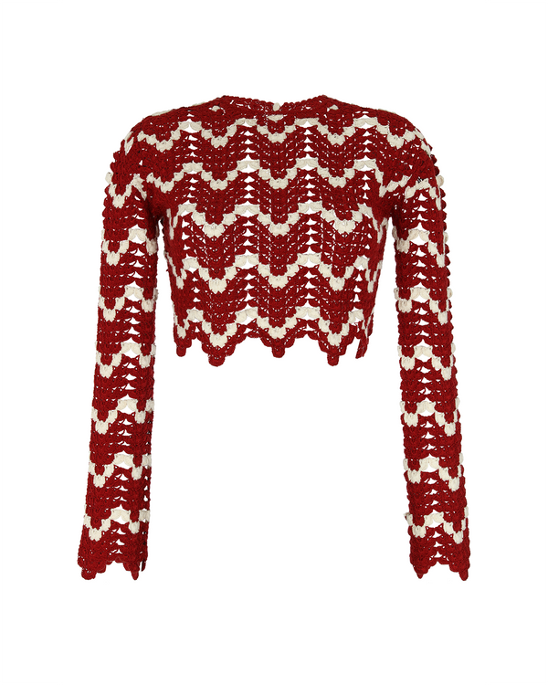 escvdo SAFI TOP | BURGUNDY