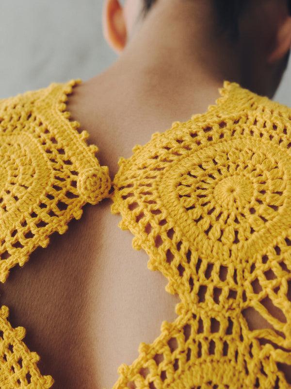Escvdo SIULA CROCHET MAXI DRESS | YELLOW | PRE-ORDER