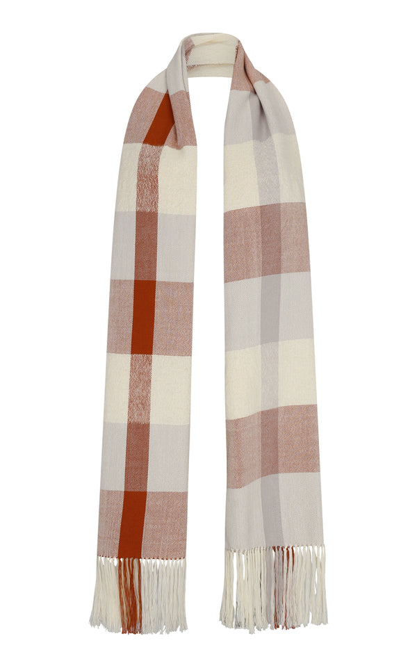 Escvdo SPONDYLUS SCARF | IVORY-GREY | PRE ORDER