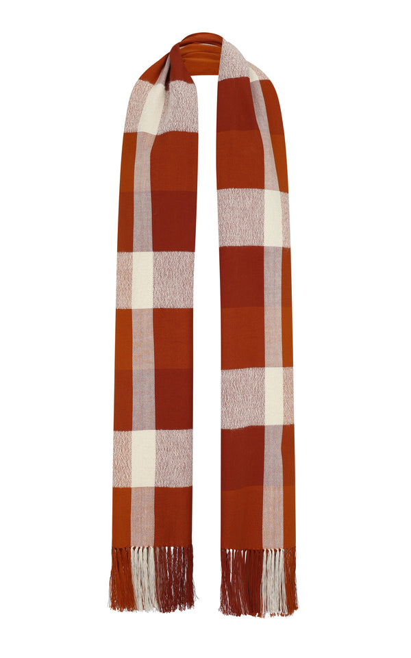 Escvdo SPONDYLUS SCARF | IVORY- TOBACCO