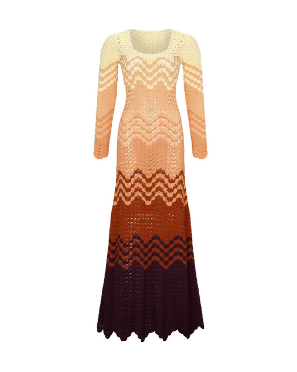 escvdo SUMAC MAXI DRESS | PEACH NECTAR | PRE ORDER