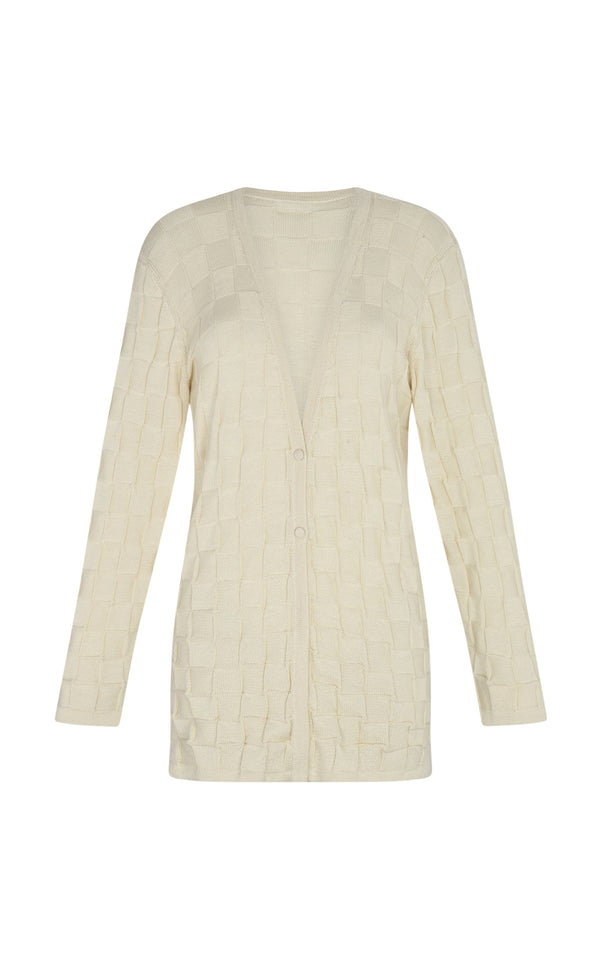 escvdo TAKI LIGHT KNIT CARDIGAN | IVORY