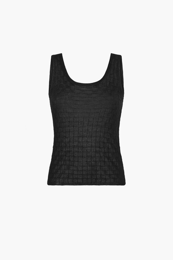 escvdo TAKI TANK TOP | BLACK