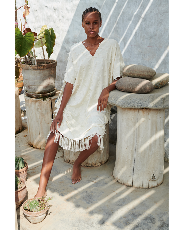Escvdo TETRA TUNIC IVORY