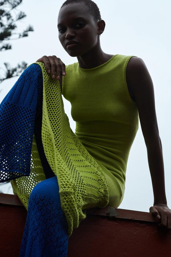 Escvdo TONDERO DRESS | LIMA GREEN