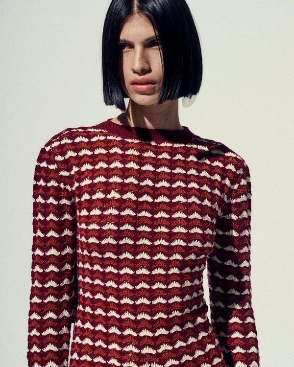 Escvdo TOTORA MINI DRESS | BROWN-WINE | PRE ORDER