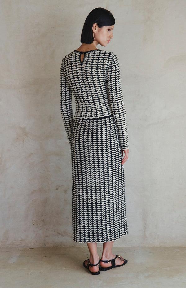 Escvdo TOTORA TOP | BLACK IVORY