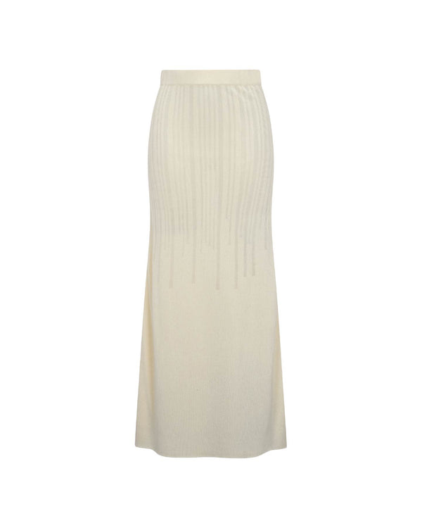 Escvdo TUMBES MIDI SKIRT | IVORY