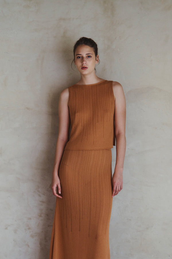 Escvdo TUMBES TANK TOP SET | TERRACOTA
