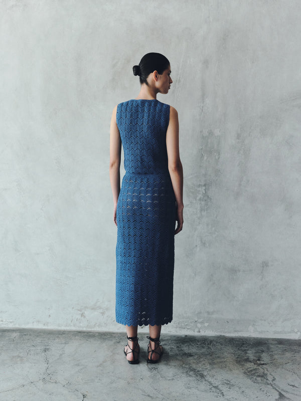 Escvdo TUMI CROCHET TOP | ELECTRIC BLUE | PRE-ORDER