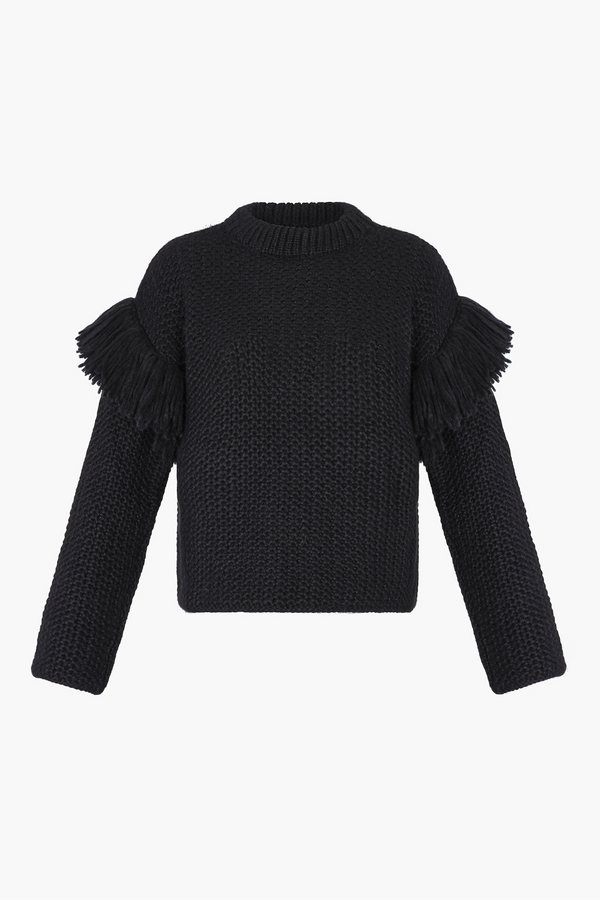 Escvdo USHNU SWEATER | BLACK