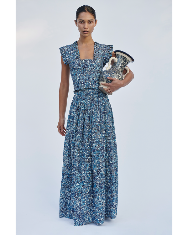 Escvdo VERA MAXI SKIRT | BLUE PRINT