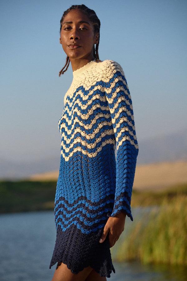 Escvdo VICTORIA MINI DRESS | BLUES | PRE ORDER