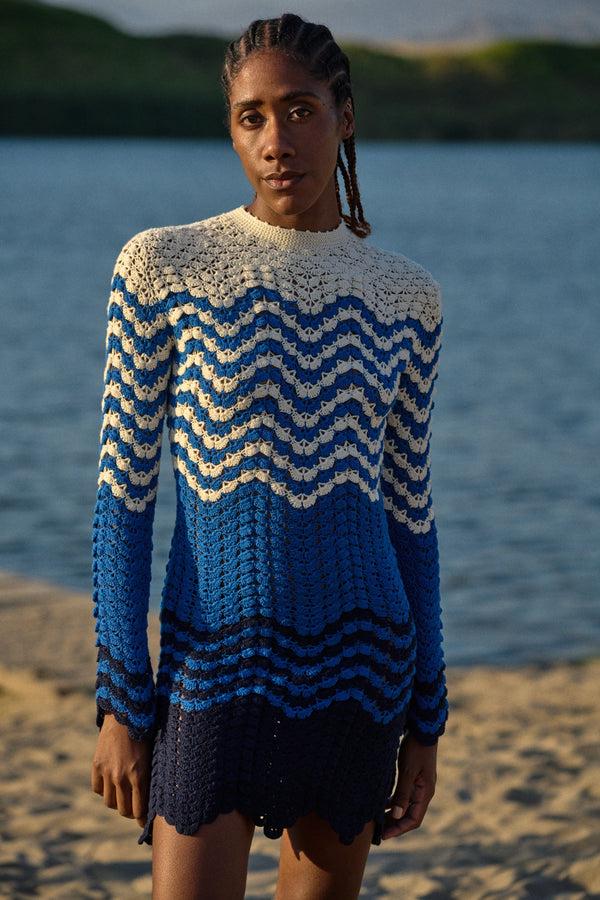 Escvdo VICTORIA MINI DRESS | BLUES | PRE ORDER