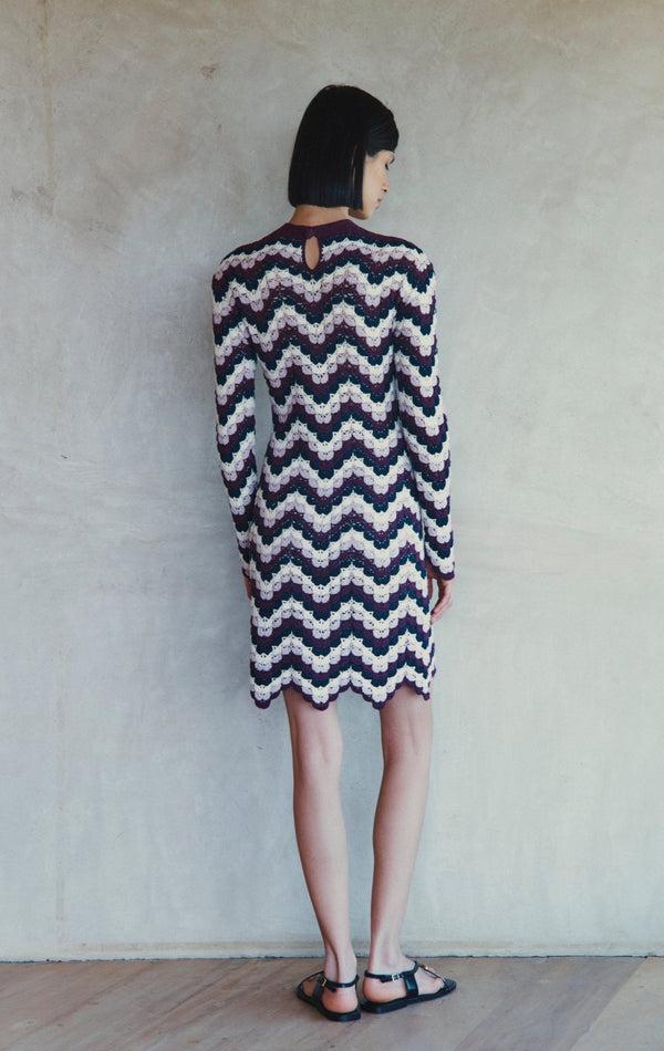 Escvdo VICTORIA MINI DRESS | GRAPE BLUE