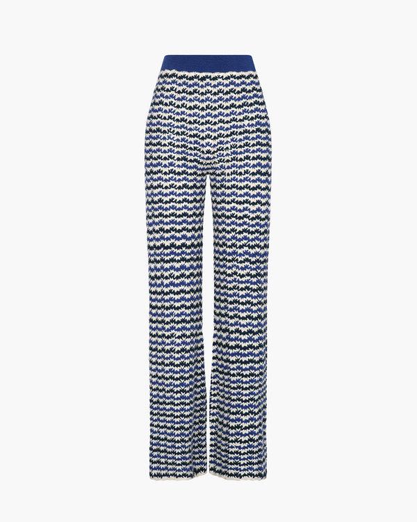 escvdo WAYRA CROCHET PANTS | BLUES - IVORY