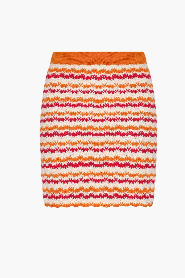 escvdo WAYRA MINI SKIRT | ORANGE - TANGERINE