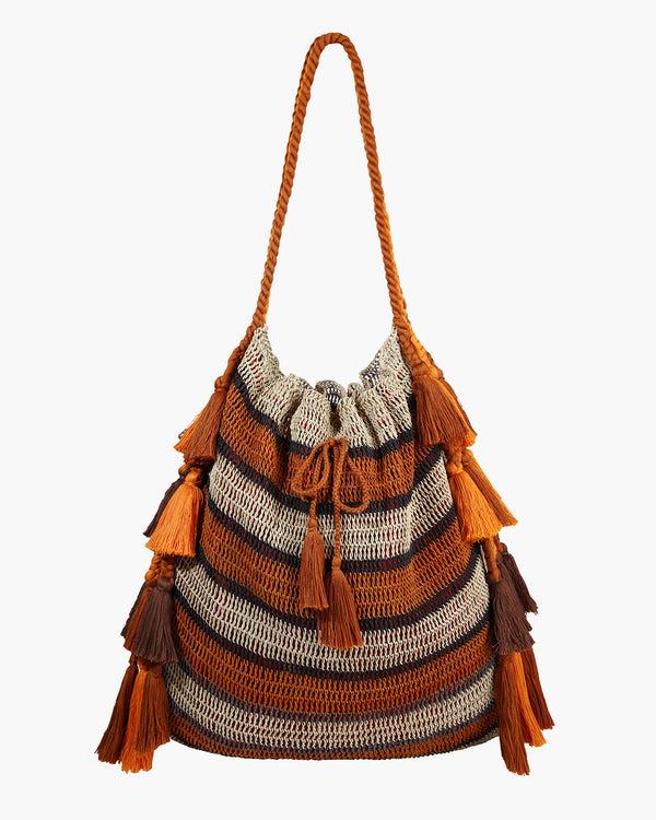 Escvdo WILLOW BAG EXTRA LARGE | Orange-Brown