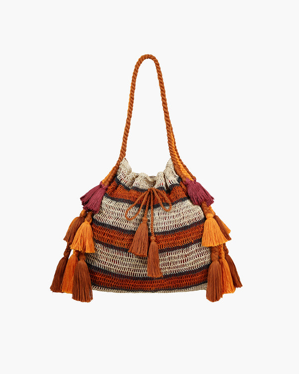 Escvdo WILLOW BAG MEDIUM | Orange-Mauve