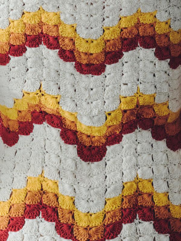 Escvdo MAREA CROCHET MAXI DRESS | TANGERINE - YELLOW | PRE-ORDER