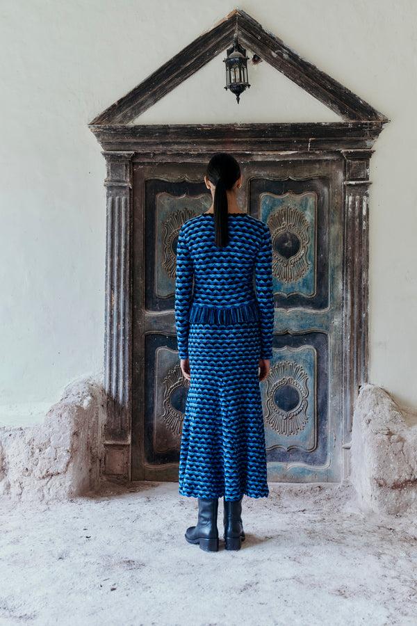 Escvdo PROFUNDO LONG SLEEVE TOP | BLUES - BLACK | PRE ORDER