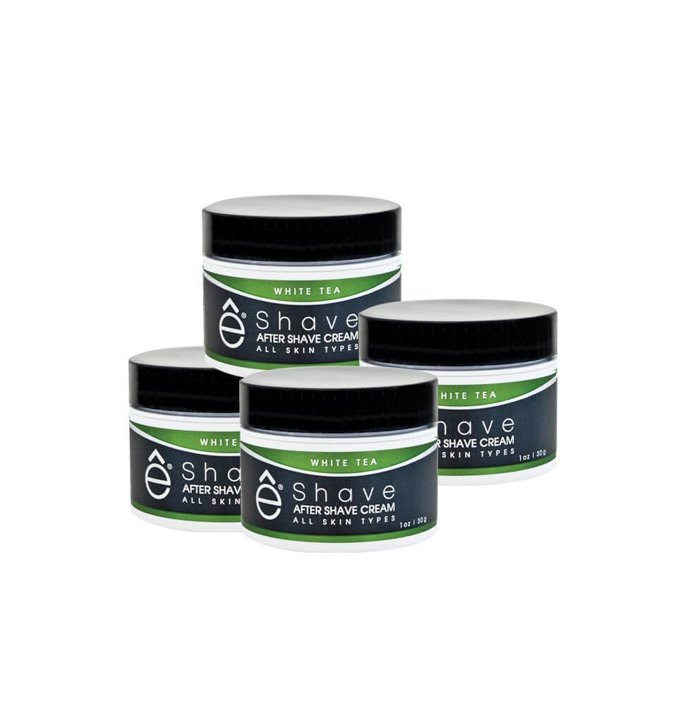 eshave After Shave Soother White Tea Bundle – Travel Size 4 jars of 1 oz eshave After Shave Soother White Tea Bundle – Travel Size 4 jars of 1 oz