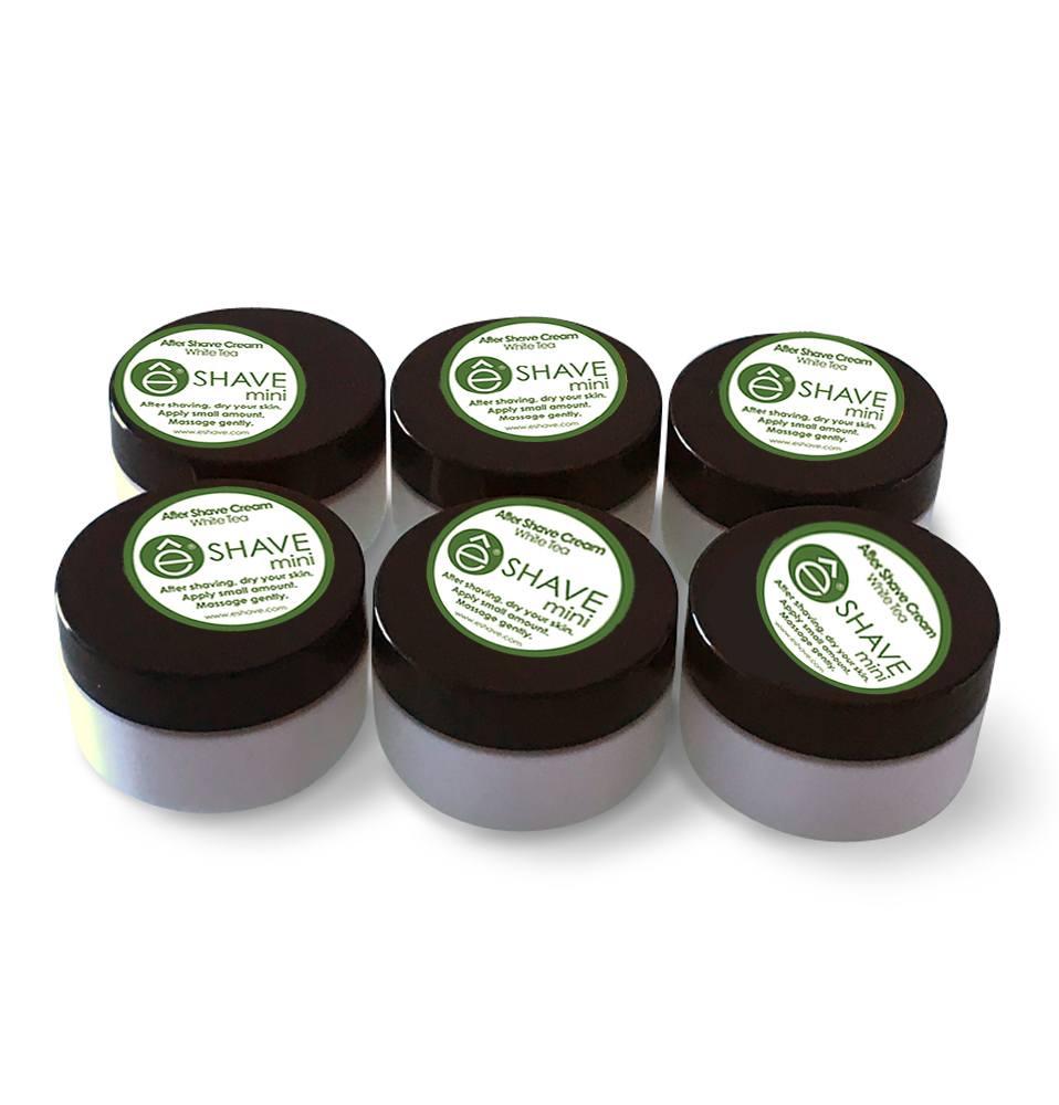 eshave After Shave Soother White Tea Bundle – Travel Size 6 jars of 0.5 oz eshave After Shave Soother White Tea Bundle – Travel Size 6 jars of 0.5 oz
