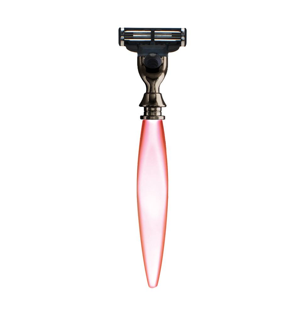 eshave 3 Blade Razor Gun Metal Pink for her