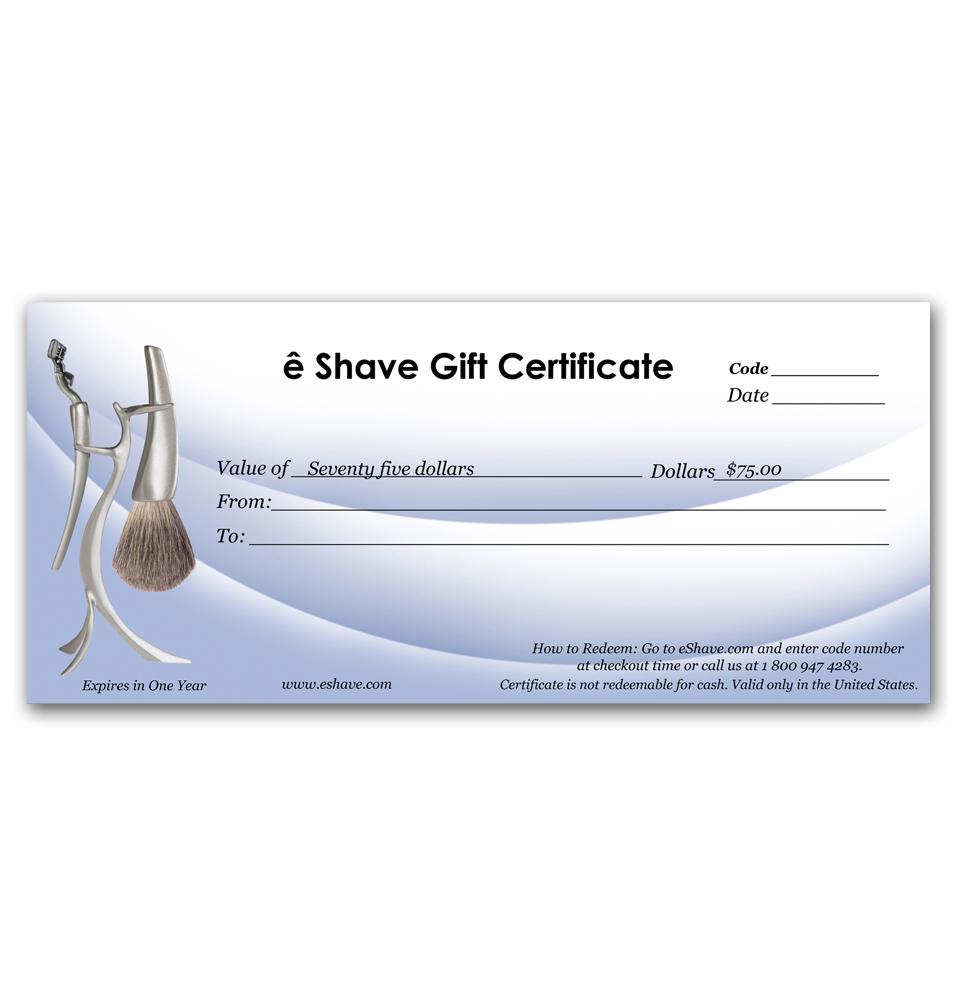 Eshave Gift Certificate $50 To $200