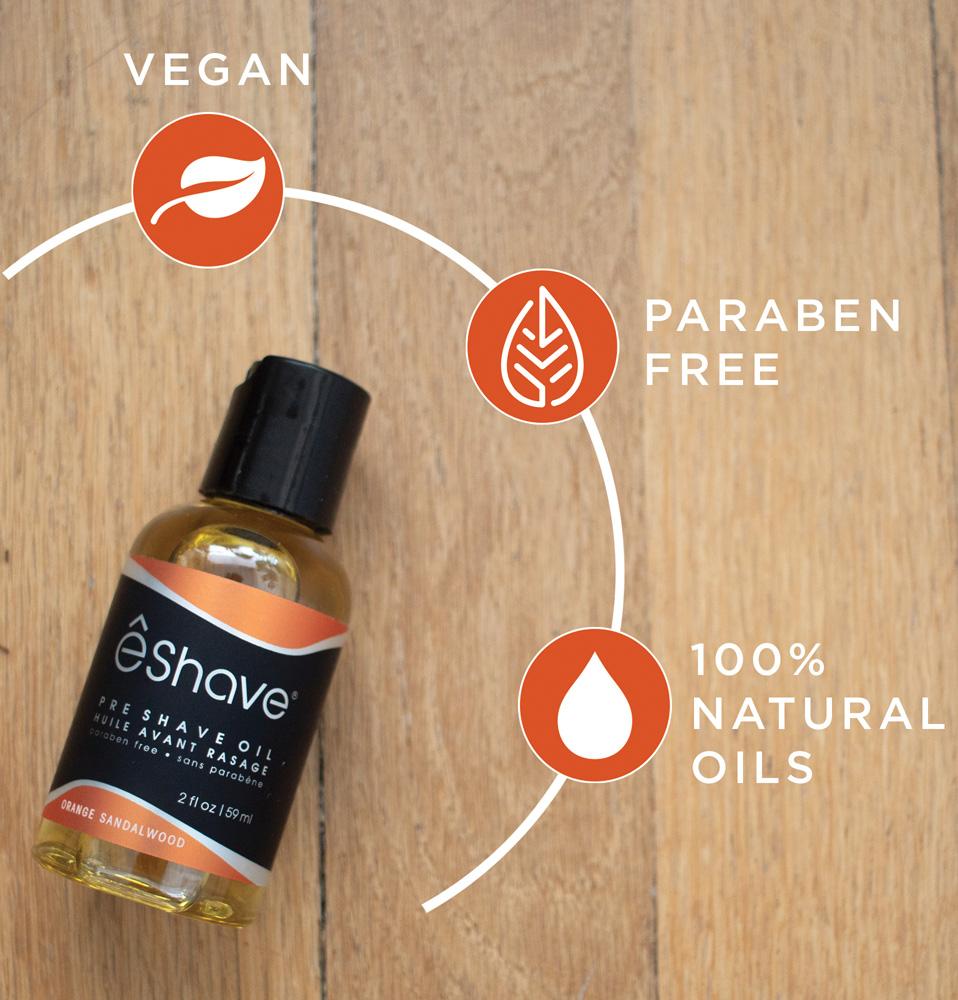 Eshave Pre Shave Oil Orange Sandalwood 2oz
