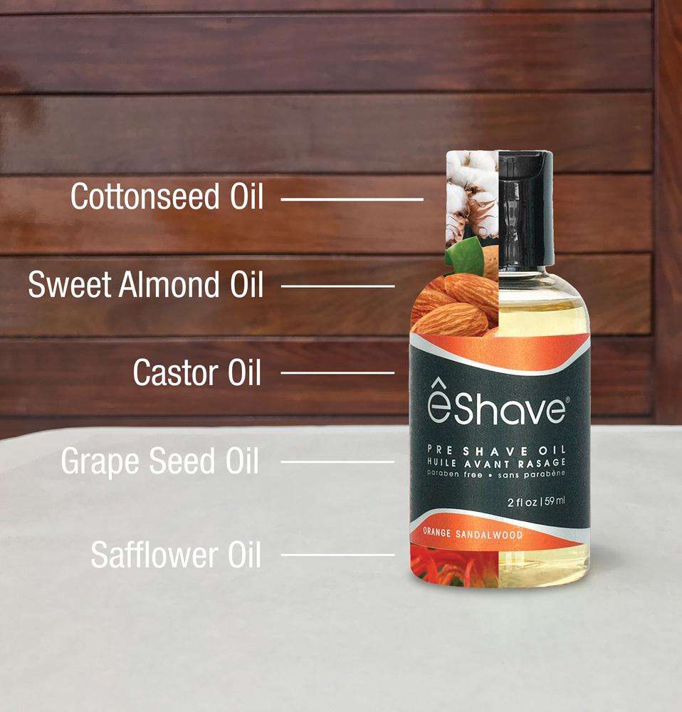 Eshave Pre Shave Oil Orange Sandalwood 2oz