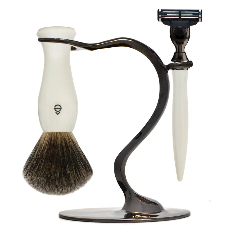 eshave S Stand Shaving Set Gun Metal