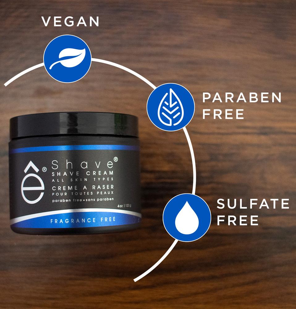 Eshave Shaving Cream Fragrance Free 4 Oz