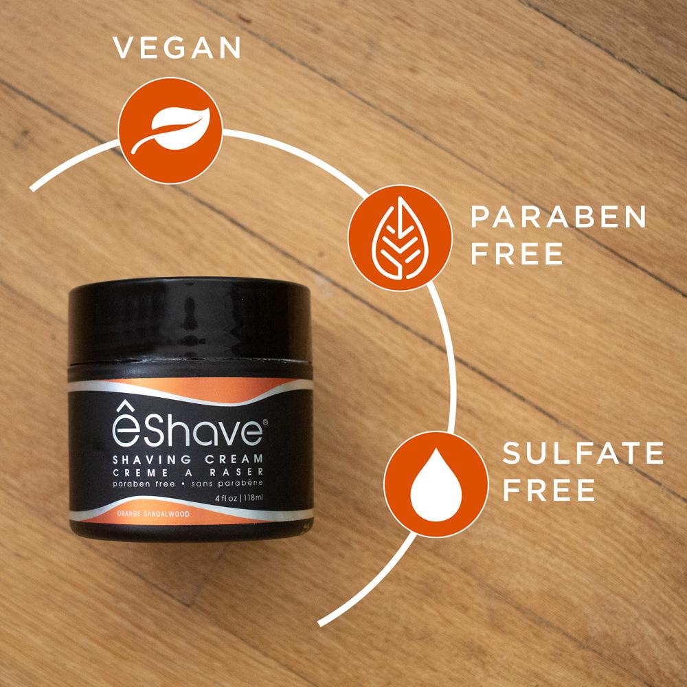 Eshave Shaving Cream Orange Sandalwood 4oz