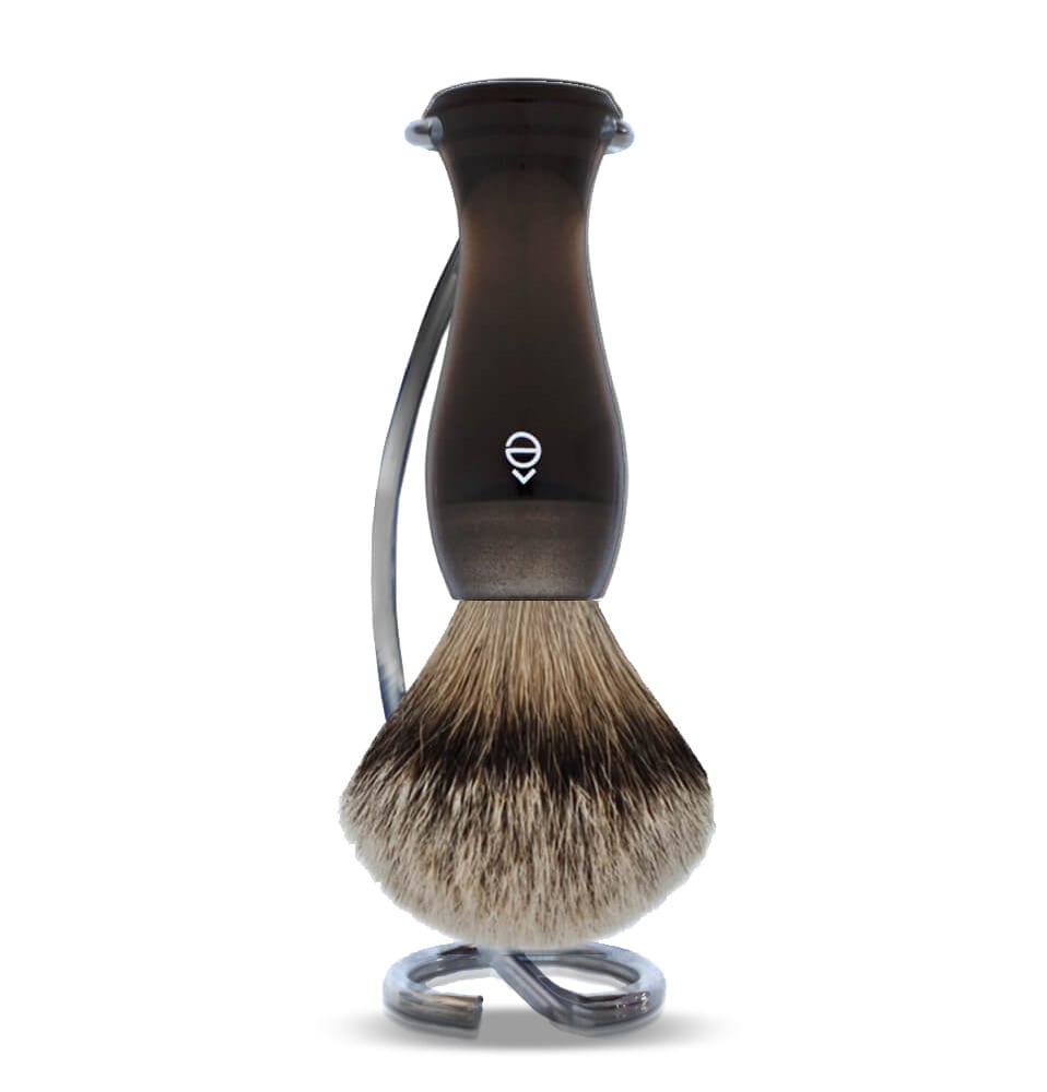 eshave Twist Stand Shaving Set with Silvertip Shaving Brush