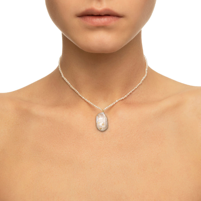 Eshvi Baroque Pearl Necklace