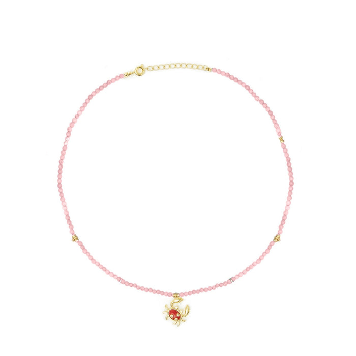 eshvi Coral Crab Necklace
