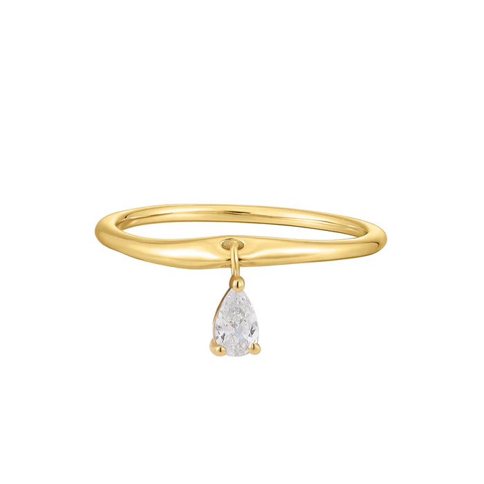 eshvi Crystal Charm Ring