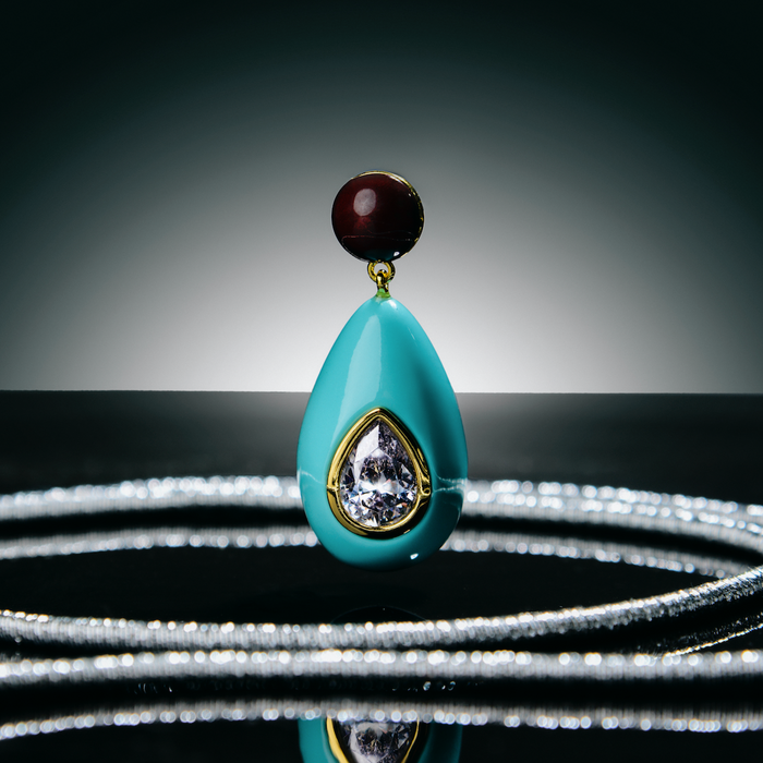 Eshvi Crystal Drop Earrings