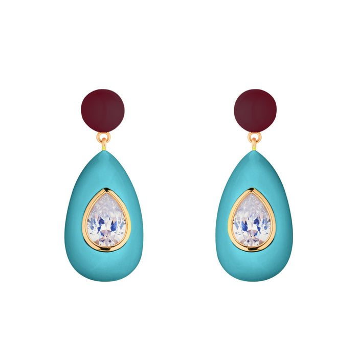eshvi Crystal Drop Earrings
