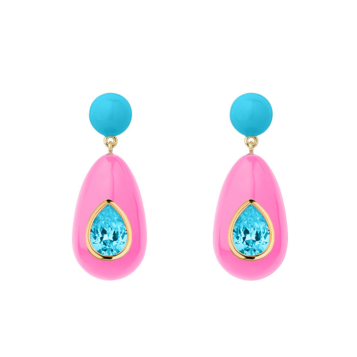 eshvi Crystal Drop Earrings