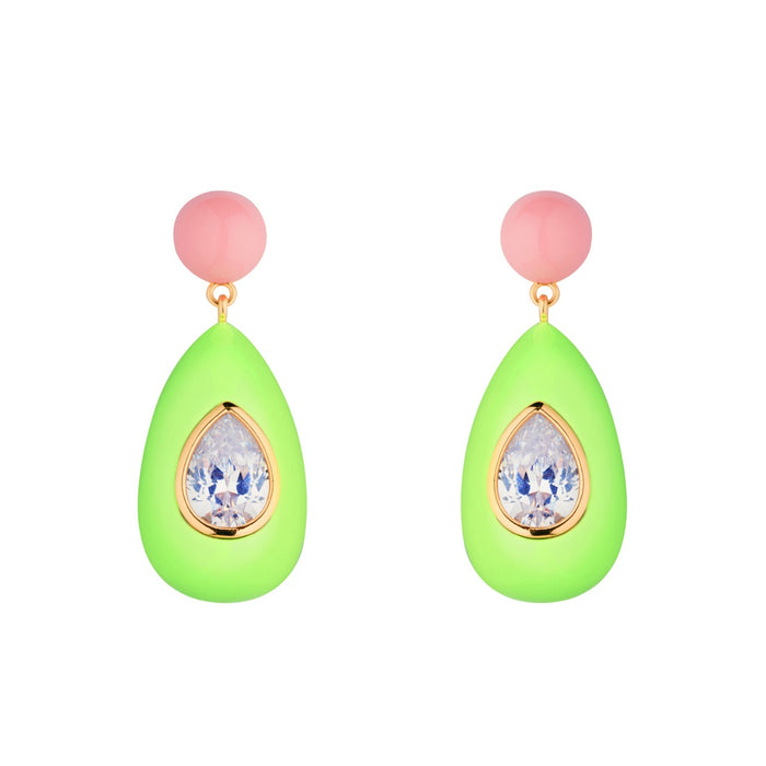 eshvi Crystal Drop Earrings