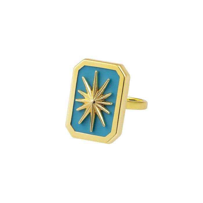 eshvi Falling Star Ring