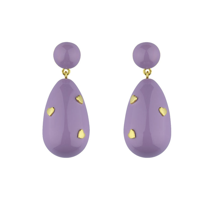eshvi Heart Drop Earrings