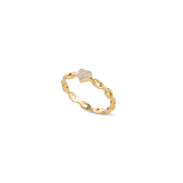 eshvi Heart Link Ring
