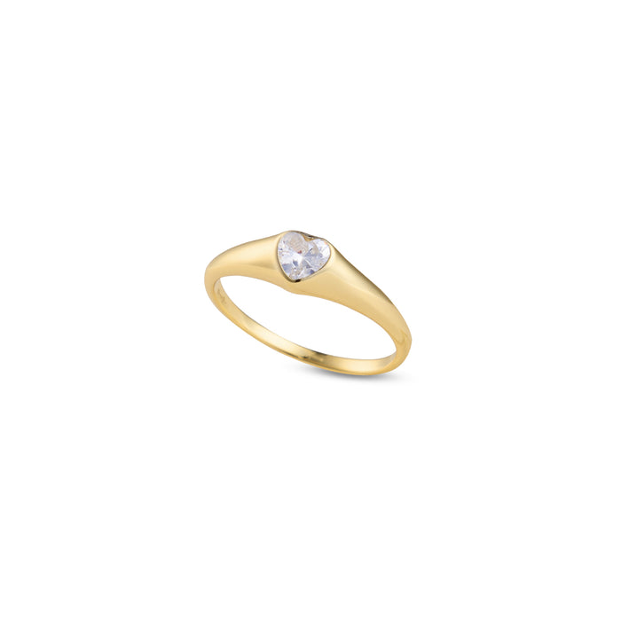 eshvi Heart Shine Ring