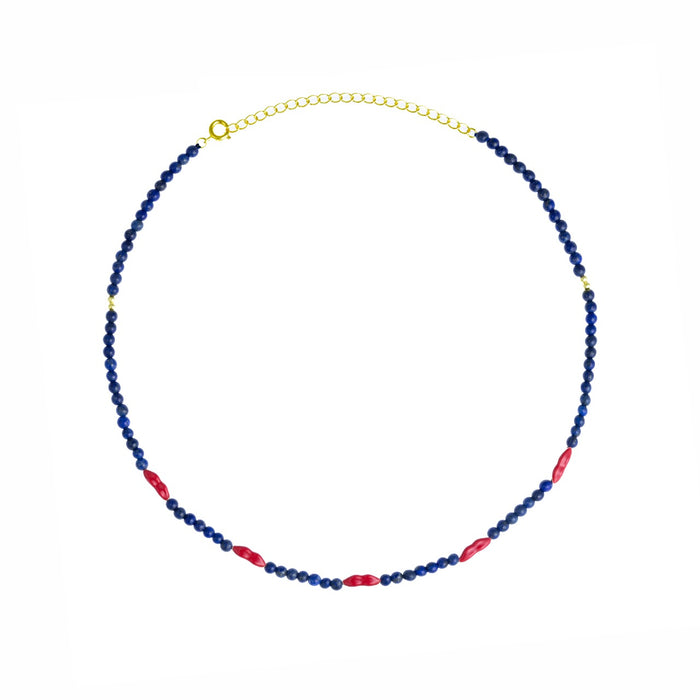 eshvi Lapis Kiss Me Necklace